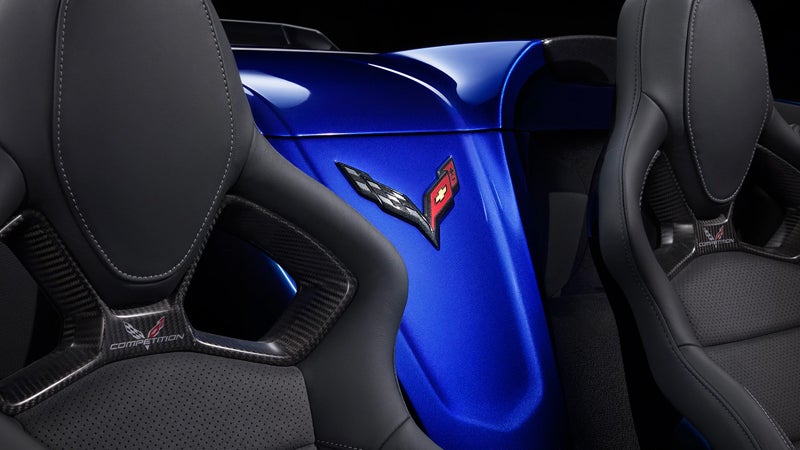 Close-up of Chevrolet Corvette interior