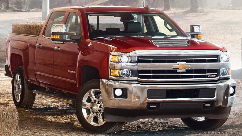 Chevrolet Silverado 2500 - bold red powerhouse on display
